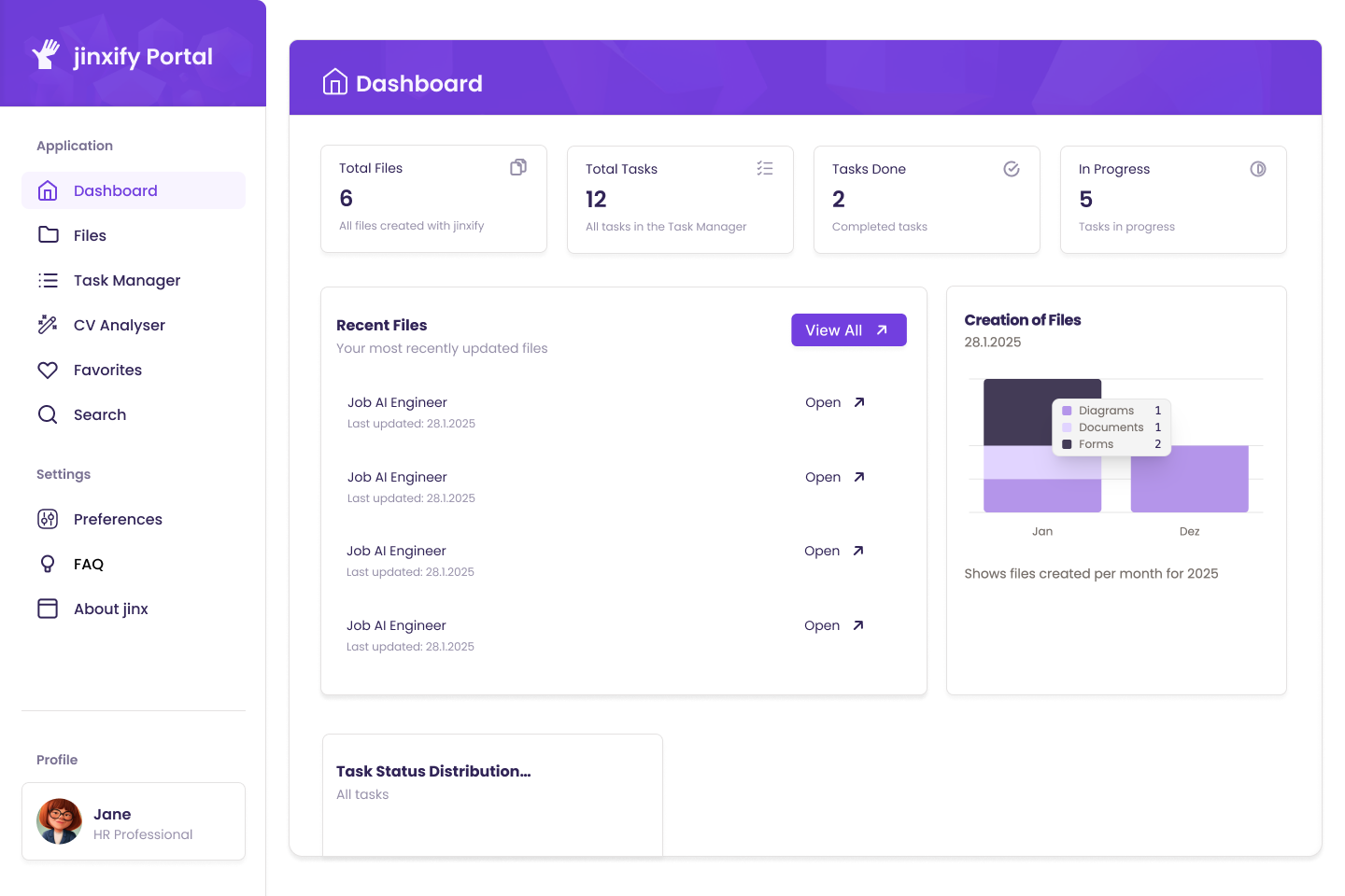 jinx dashboard