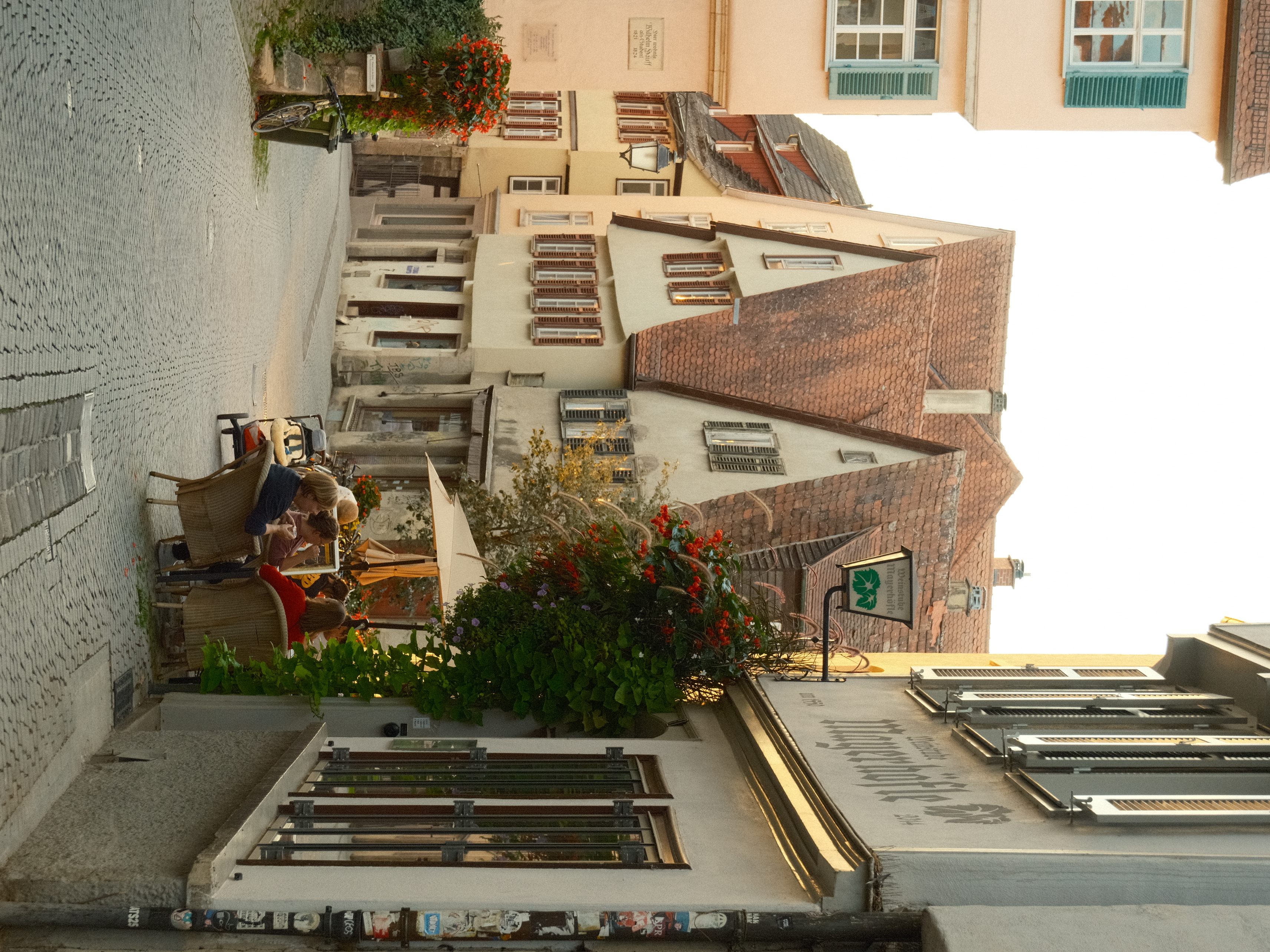 City of tuebingen in golden hour